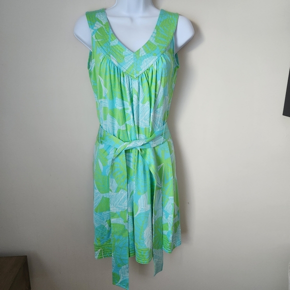 Lilly Pulitzer | Nadja Silk Blend Sleeveless Mini Dress in Limeade - Size XS - Picture 1 of 9